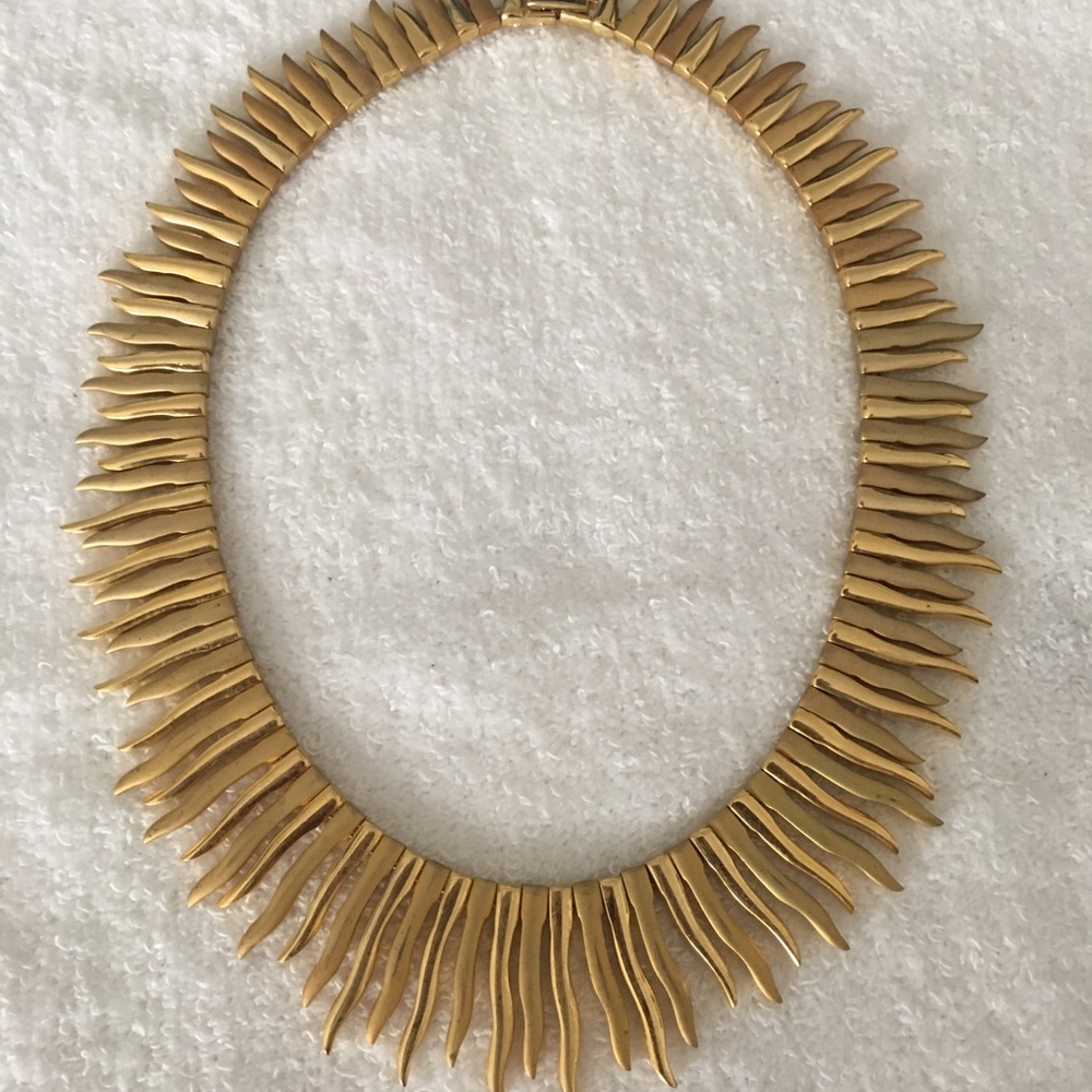 Gold necklace, choker style